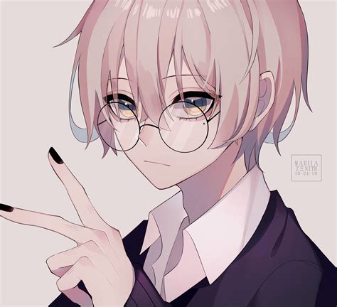 cool anime characters with glasses.